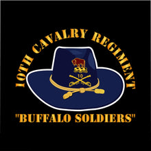 Load image into Gallery viewer, Microfiber Duvet Cover - Army - 10th Cavalry Regiment - Buffalo Soldiers