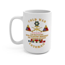 Load image into Gallery viewer, Army - Cold War Veteran, 2nd Battalion, 36th Infantry, 3rd Armored Division, with Cold War Service Ribbons - Mug
