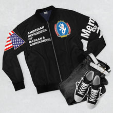 Load image into Gallery viewer, Men's AOP Bomber Jacket - American Defenders Of Bataan Corregidor - Ms Log