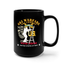 Load image into Gallery viewer, Black Mug 15oz - SOF - Special Forces - Ski Warfare - Ski Combat - Winter Warfare X 300