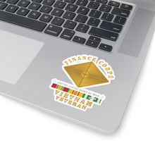 Load image into Gallery viewer, Kiss-Cut Stickers - Army - Finance Corps - Vietnam Vet w VN SVC X300