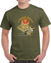 Load image into Gallery viewer, Army - 1st Bn, 320th Fa, W Aa Badge - Map W M119 Firing Classic T Shirt