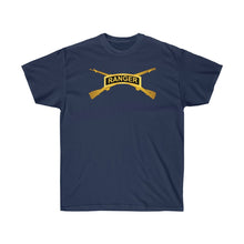 Load image into Gallery viewer, Unisex Ultra Cotton Tee - Ranger - Airborne Infantry Front - Back - Mass Tactical Airborne Operation