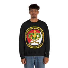 Load image into Gallery viewer, Unisex Heavy Blend Crewneck Sweatshirt - Army - 3rd Armored Cavalry Regiment DUI - Red White - Blood and Steel