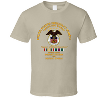Load image into Gallery viewer, United States Merchant Marines - Operation Desert Shield, Storm with Desert Storm and Desert Shield Service Ribbons - T Shirt, Premium and Hoodie