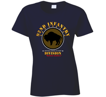 Load image into Gallery viewer, Army - 92nd Infantry Division - Buffalo Soldiers RGB 300DPI Ladies T Shirt