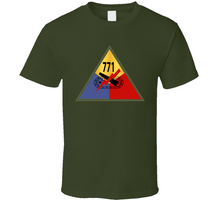 Load image into Gallery viewer, Army - 771st Tank Battalion with Shoulder Sleeve Insignia - T Shirt, Premium and Hoodie