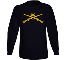 Load image into Gallery viewer, Army - 1st Bn 502nd Infantry Regt - Infantry Br Wo Txt - Long Sleeve Tee