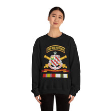 Load image into Gallery viewer, Unisex Heavy Blend Crewneck Sweatshirt - Army - 8th Field Artillery w Br - Ribbon COLD WAR Vet Tab