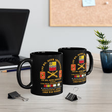 Load image into Gallery viewer, Black mug 11oz - Army - 1st Battalion 80th Artillery - 72nd FA Brigade - Aschaffenburg Federal Republic of Germany with COLD Service Ribbons