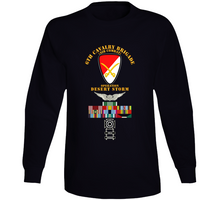 Load image into Gallery viewer, Army - 6th Cavalry Bde - Desert Storm W Ds Svc - Afem W Arrow - Special - Long Sleeve Tee