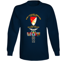 Load image into Gallery viewer, Army - 6th Cavalry Brigade - Desert Storm with Armed Forces Expeditionary Medal Ribbon with Arrow T Shirt, Premium and Hoodie