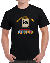 Load image into Gallery viewer, Army - 758th Tank Battalion, "Tuskers", World War II with European Theater Service Ribbons - T Shirt, Premium and Hoodie