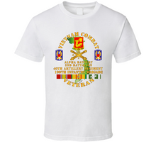 Load image into Gallery viewer, Army - Vietnam Combat Vet - Alpha Battery, 2nd Bn 40th Artillery - 199th Infantry Bde - Vn Svc - T-Shirts - Classic