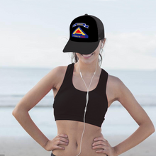 Load image into Gallery viewer, US Seventh Army - "7 Steps to Hell" with Germany Tab - Unisex Adjustable - DTG Mesh Baseball Hat