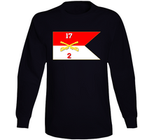 Load image into Gallery viewer, Army - 2rd Squadron, 17th Cavalry Guidon Long Sleeve T Shirt