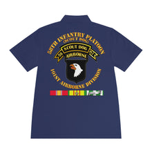Load image into Gallery viewer, Men's Sport Polo Shirt - Army - 58th Infantry Platoon - Scout Dog - W Vn Svc