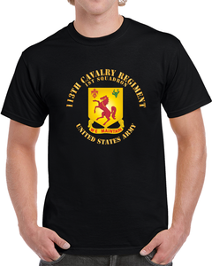 113th Cavalry Regiment - Dui - Us Army X 300 T Shirt