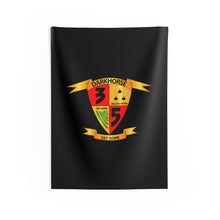 Load image into Gallery viewer, Indoor Wall Tapestries - USMC - 3rd Battalion, 5th Marines - Dark Horse wo Txt