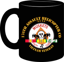 Load image into Gallery viewer, 176th Gunships (Muskets) - Guns - Vietnam Veteran with Service Ribbons - Mug