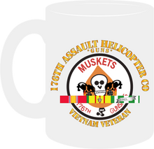 Load image into Gallery viewer, 176th Gunships (Muskets) - Guns - Vietnam Veteran with Service Ribbons - Mug