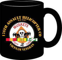 Load image into Gallery viewer, 176th Gunships (Muskets) - Guns - Vietnam Veteran with Service Ribbons - Mug