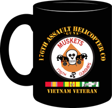 Load image into Gallery viewer, 176th Gunships (Muskets) - Guns - Vietnam Vet with Service Ribbons - Mug
