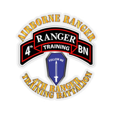 Load image into Gallery viewer, Kiss-Cut Stickers - SOF - 4th Ranger Training Battalion - ABN RGR - Fbga X 300