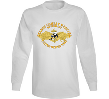 Load image into Gallery viewer, Navy - Seabee Combat Warfare Spec Badge - Of W Color Bee W Txt T Shirt, Premium, Hoodie and Long Sleeve