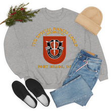 Load image into Gallery viewer, Unisex Heavy Blend Crewneck Sweatshirt - Army - 7th Special Forces Group W Flash - Fbnc