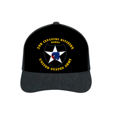 Load image into Gallery viewer, 2nd Infantry Division - Second to None. Denim Black Baseball Hat