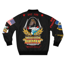 Load image into Gallery viewer, Men's AOP Bomber Jacket - 332nd Fighter Group (Redtails) - Tuskegee Airmen - World War Two
