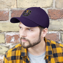 Load image into Gallery viewer, Unisex Twill Hat - 1st Special Forces Group (SFG) (Airborne) Crest YELLOW "1" - Direct to Garment (DTG) - Printed