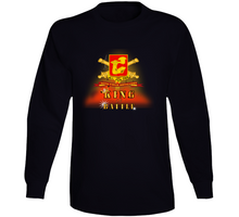 Load image into Gallery viewer, Army - 40th Field Artillery W Br - Ribbon - King Of Battle W Expl - V1 Long Sleeve