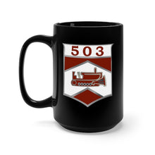 Load image into Gallery viewer, Black Mug 15oz - Army - 503rd Engineer Company (CSE) - DUI wo Txt X 300
