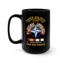 Load image into Gallery viewer, Black Mug 15oz - Army - NATO - Preventing War - COLD SVC X 300