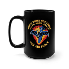 Load image into Gallery viewer, Black Coffee Mug 15oz - SSI - AAF - 5th AF - 345th BG - 499th Bomb Squadron X 300