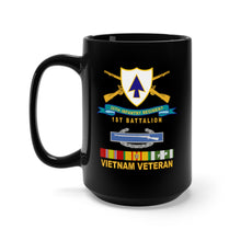 Load image into Gallery viewer, Black Mug 15oz - Army - 26th Infantry Regiment - DUI w Br - Ribbon - 1st Bn w Cib VN SVC X 300
