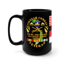 Load image into Gallery viewer, Black Mug 15oz - Army - 1st Battalion, 8th Cavalry (Air Cav) Vietnam Veteran