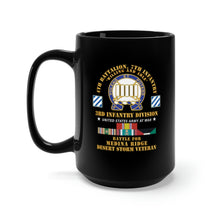 Load image into Gallery viewer, Black Mug 15oz - 4th Battalion, 7th Infantry - 3rd Infantry Div - Battle Medina Ridge - Desert Storm Veteran X 300