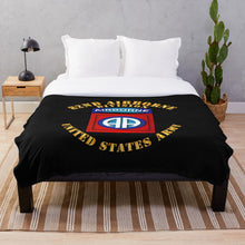 Load image into Gallery viewer, Army - 82nd Airborne Division - SSI - Ver 2 Throw Blanket