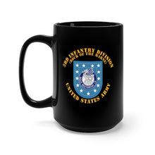Load image into Gallery viewer, Black Mug 15oz - Army - 3rd Infantry Div Flash w DUI - Rock of the Marne