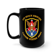 Load image into Gallery viewer, Black Mug 15oz - Army - 1st Space Brigade - SSI
