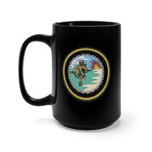 Load image into Gallery viewer, Black Mug 15oz - Navy - Beachmaster Unit Two (BMU-2) wo Txt X 300