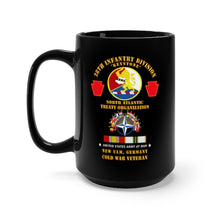 Load image into Gallery viewer, Black Mug 15oz - Army - 28th Inf Div, NATO - New Ulm, Germany w COLD SVC X 300