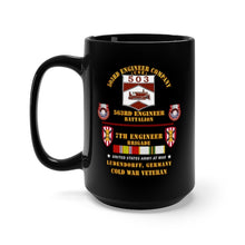 Load image into Gallery viewer, Black Mug 15oz - Army - 503rd Eng Company, 563rd Engineer Bn, 7th Eng Bde, Ludendorff, Germany w COLD SVC X 300