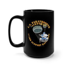 Load image into Gallery viewer, Black Mug 15oz - Army - US Paratrooper - 173rd Support Battalion X 300