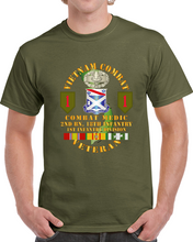 Load image into Gallery viewer, Army - Vietnam Combat Infantry Veteran W Combat Medic - 2nd Bn 18th Inf 1st Inf Div Ssi Classic T Shirt