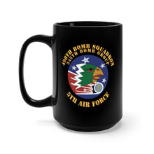 Load image into Gallery viewer, Black Coffee Mug 15oz - SSI - AAF - 5th AF - 345th BG - 498th Bomb Squadron X 300
