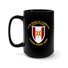 Load image into Gallery viewer, Black Mug 15oz - Army - 44th Medical Command - Dragon Medics